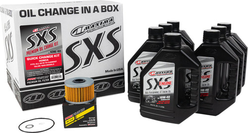 Maxima SXS Synthetic Quick Oil Change Kit | 10W-40 (90-049013-HON)