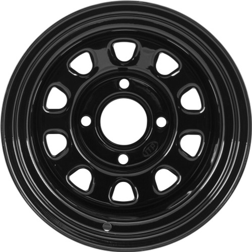 ITP Delta Steel Front/Rear Wheel | Black | 12x7 | 4/4 | 2+5 (1223052014B)