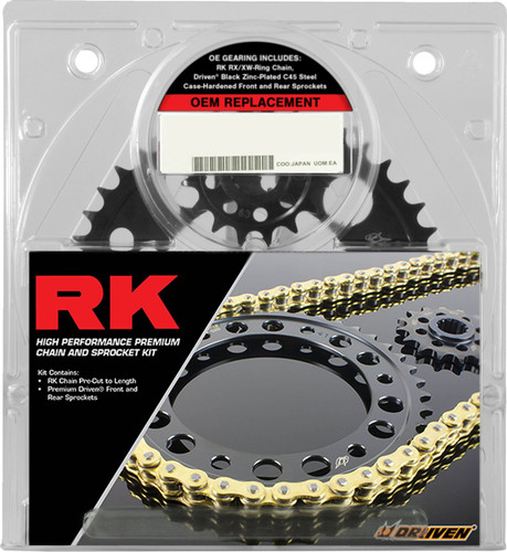 RK Chain and Sprocket Kit | Natural | '08-14 Monster 696 (6061-080EX)