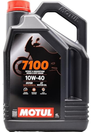 Motul 7100 Synthetic 4T Engine Oil | 10W-40 | 4L (104092)