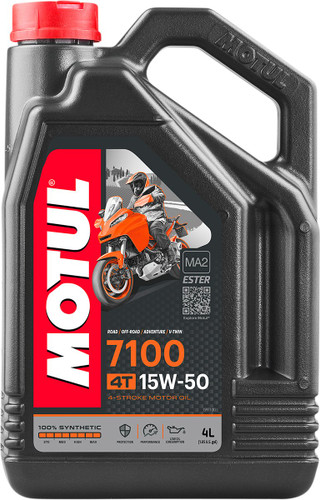 Motul 7100 Synthetic 4T Engine Oil | 15W-50 | 4L (104299)