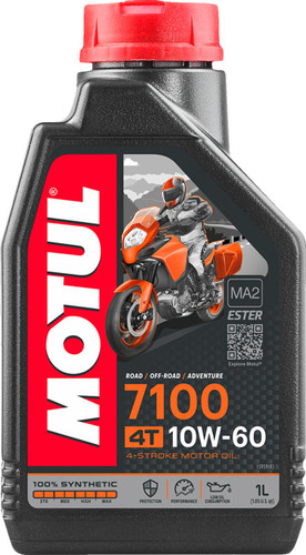 Motul 7100 Synthetic 4T Engine Oil | 10W-60 | 1L (104100)
