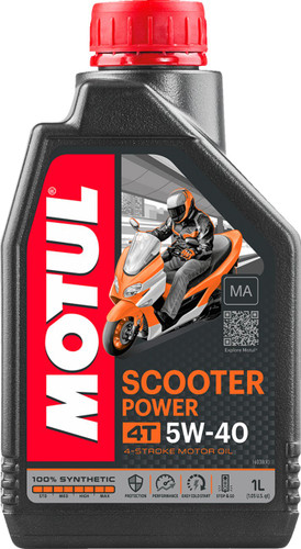 Motul Scooter Power Synthetic 4T Engine Oil | 5W-40 | 1L (105958)