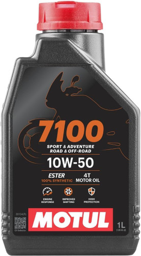 Motul 7100 Synthetic 4T Engine Oil - 10W-50 - 1 Liter (104097)