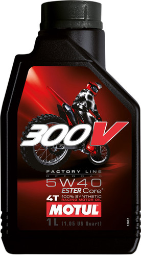 Motul 300V Factory Line Offroad Synthetic 4T Engine Oil | 5W-40 | 1L (104134)