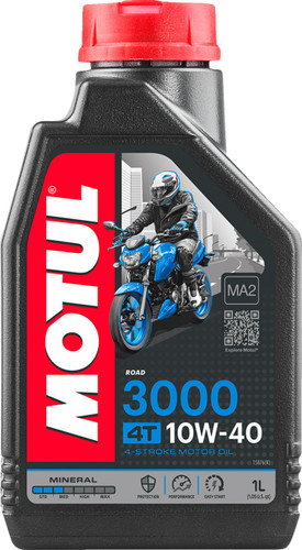 Motul 3000 Mineral 4T Engine Oil | 10W-40 | 1L (107672)