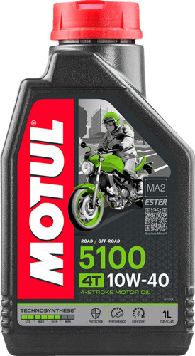 Motul 5100 Synthetic Blend 4T Engine Oil | 10W-40 | 1L (104066)