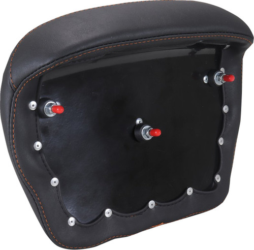 Mustang Chopped Tour-Pak Sissy Bar Pad w/ Mandarin Orange Stitching (88440MO)
