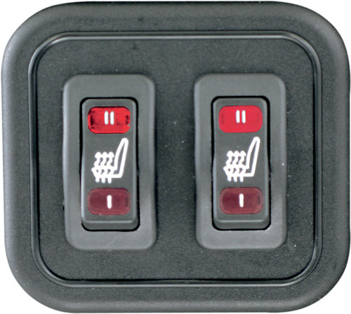 Mustang Heated One-Piece 2-Up Vinyl Touring Seat (79646)