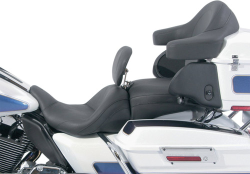Mustang Lowdown Touring Seat w/ Driver Backrest | Plain (79703)