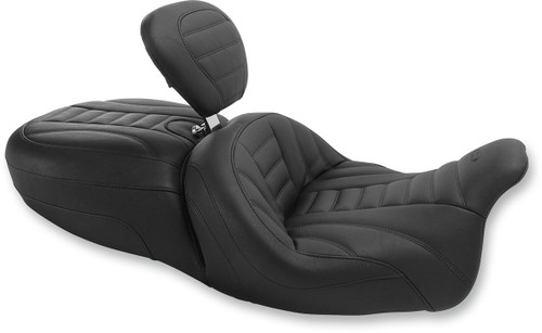 Mustang Touring Deluxe Seat w/ Driver Backrest | Standard (79592)
