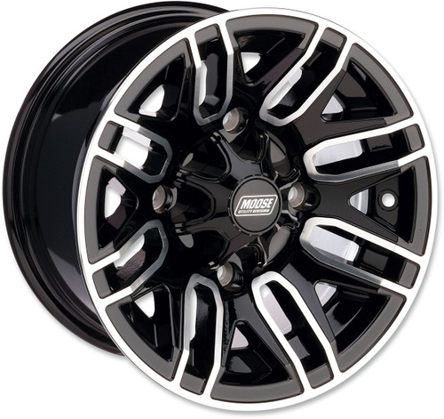 Moose 112X Rear Wheel | Black/Machined | 12x8 | 4/136 (0230-0877)