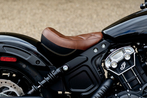 Mustang Standard Touring Solo Seat | Brown Diamond Stitch (76843)