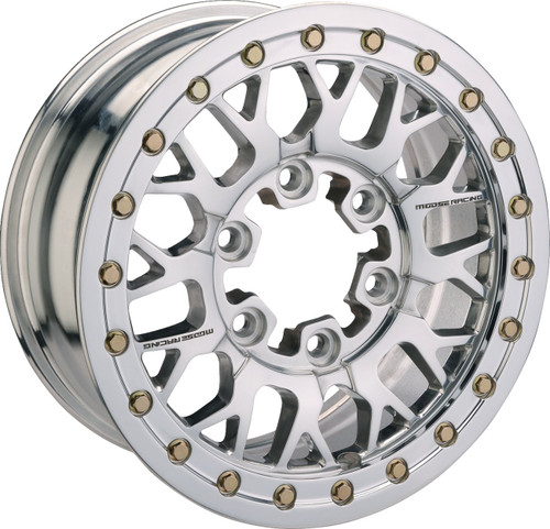 Moose 346X Beadlock Wheel | Silver | 15x7 | 6/5.5 (0230-1563)