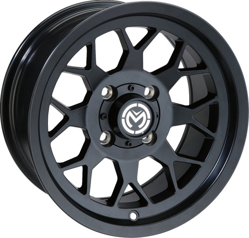 Moose 27X Front/Rear Wheel | Matte Black | 12x7 | 4/136 (0230-1545)