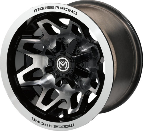 Moose 416X Front Wheel | Black w/Machined | 12x8 4/156 (0230-1140)