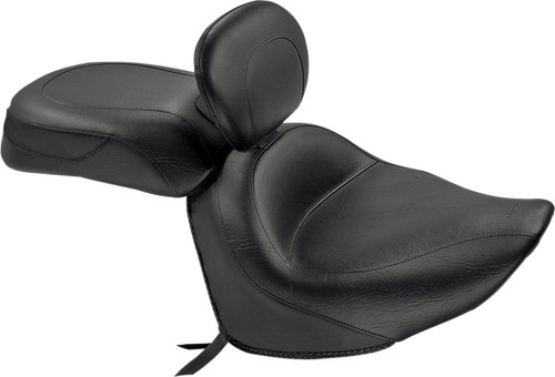 Mustang Vintage Wide 2-Piece Touring Seat w/ Driver Backrest (79551)