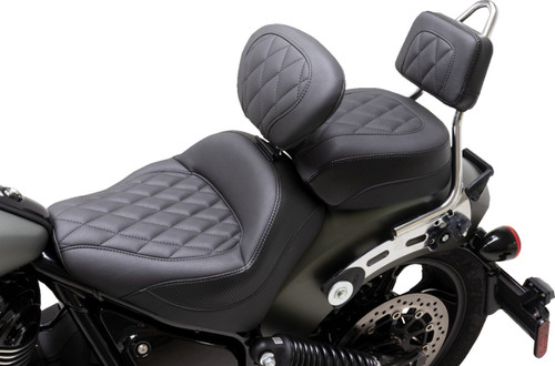 Mustang Standard Touring Sissy Bar Pad | Diamond Stitch (88205)