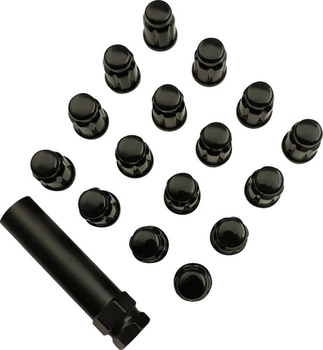 Moose Splined Lug Nuts | Black | 3/8"-24 (0223-0223)