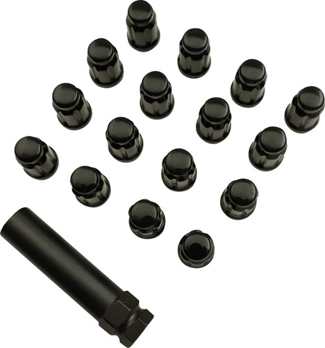 Moose Splined Lug Nuts | Black | M12 x 1.50 (0223-0221)