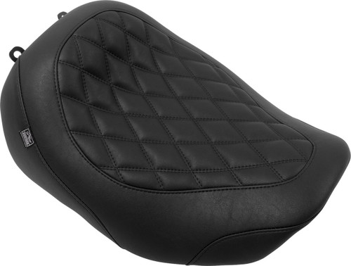 Mustang Wide Tripper Solo Seat | Black Diamond Stitch (88503)