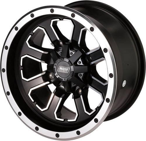 Moose 548X Rear Wheel | Black w/Machined | 12x8 4/136 (0230-0737)