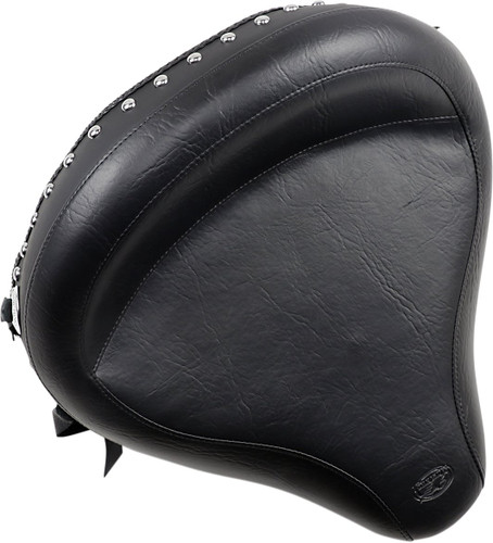 Mustang Wide Touring Solo Seat | Smooth Studded & Conchos (75506)