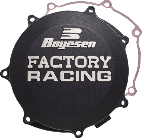 Boyesen Factory Clutch Cover - Kawasaki KX250F / KX250X 2021-2026 - Black (CC-17CB)