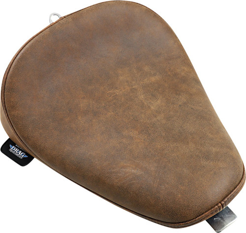 Drag Specialties Bobber Solo Seat | Smooth | Distressed Brown (0804-0742)