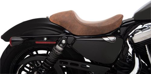 Drag Specialties 3/4 Solo Seat | Distressed Brown (0804-0747)