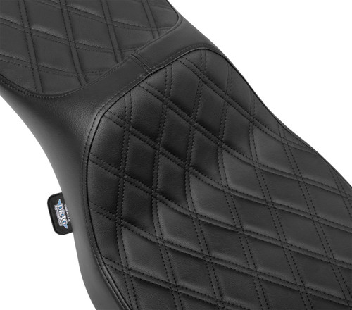 Drag Specialties Predator III Extended Reach Seat | Double Diamond (0801-2034)