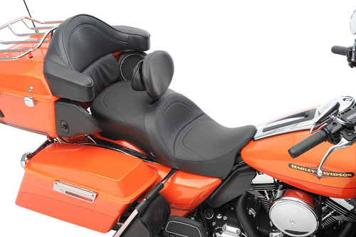 Drag Specialties 2-Up Backrest Compatible Touring Seat | Mild Stitch (0801-0833)