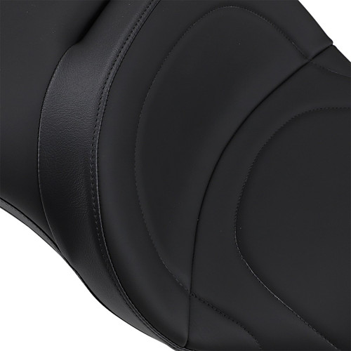 Drag Specialties 2-Up Backrest Compatible Touring Seat | Mild Stitch (0801-0833)