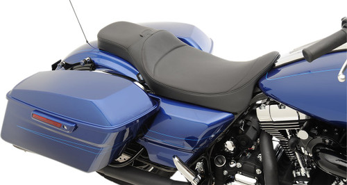 Drag Specialties Predator 2-Up Seat w/Backrest Option | Mild Stitch (0801-1005)