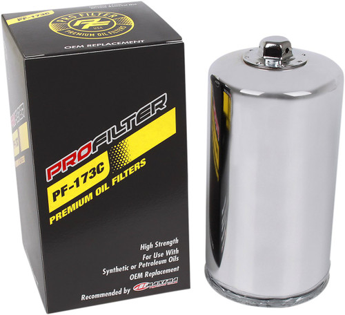 Pro Filter Spin-On Oli Filter | Chrome (PF-173C)