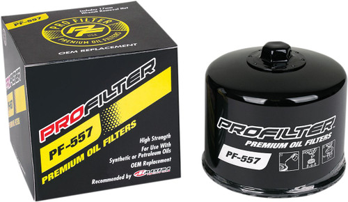 Pro Filter Spin-On Oil Filter | Black (PF-557)