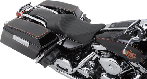 Drag Specialties EZ-ON Forward Low Solo Seat | Double Diamond (0801-1159)