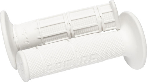 Domino Victor Half Waffle Grips | White | Twist Throttle (1150.82.46.06)