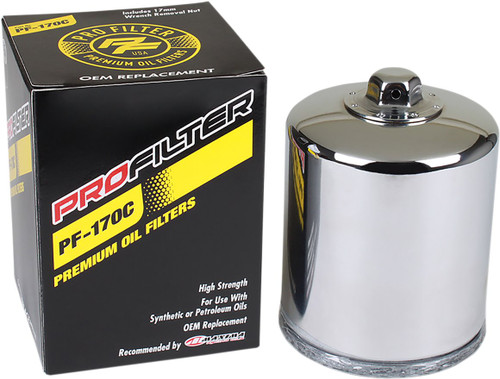 Pro Filter Spin-On Oli Filter | Chrome (PF-170C)