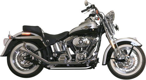 Paughco Side by Side Upsweep Fishtail Exhaust System | Chrome (726SBS)