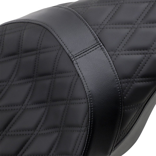 Drag Specialties Forward Predator 2-Up Seat | Double Diamond (0801-1265)