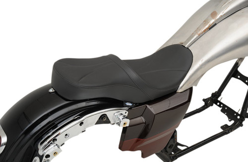 Drag Specialties Low Touring Seat w/Razorback Tank | Mild Stitch (0801-1075)