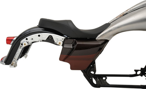 Drag Specialties Low Touring Seat w/Razorback Tank | Mild Stitch (0801-1075)