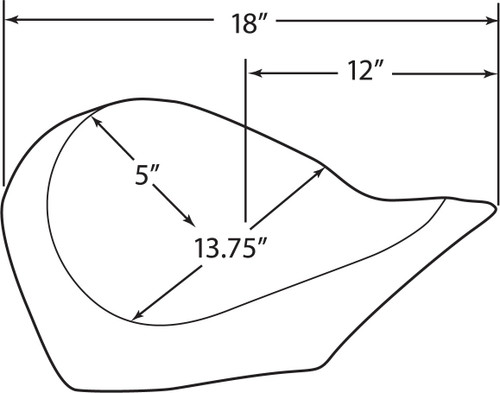 Drag Specialties Low Solo Seat | Diamond Stitch (0810-1601)
