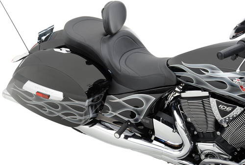 Drag Specialties Low Profile Touring Seat | Mild Stitch (0810-1540)