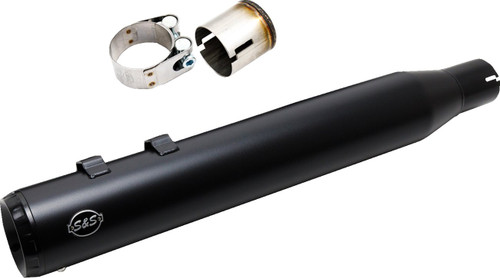 S&S Swindler 2-into-1 4" Muffler Kit | Black (550-1139)