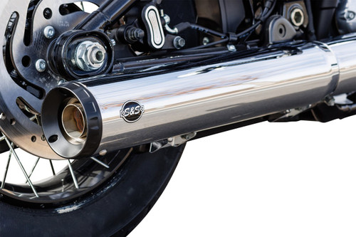 S&S Grand National 4" Chrome Slip-On Muffler | 50 State (550-1160)