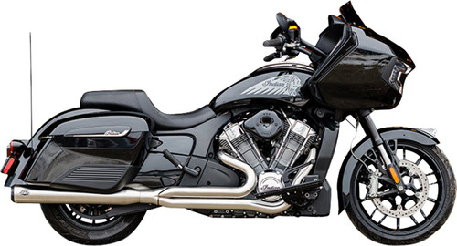 S&S 2-into-1 Qualifier Exhaust System - Stainless - Race Only (550-1130)
