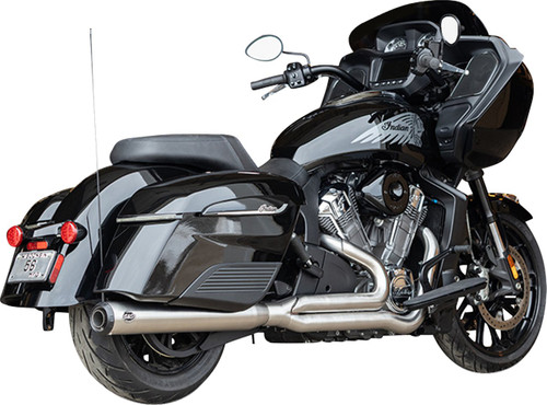 S&S 2-into-1 Qualifier Exhaust System - Stainless - Race Only (550-1130)