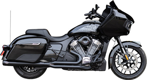 S&S 2-into-1 Qualifier Exhaust System - Guardian Black - Race Only (550-1131)